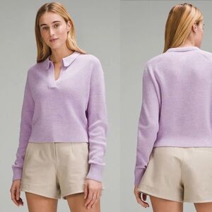 Lululemon Collared Merino Wool Blend Sweater M